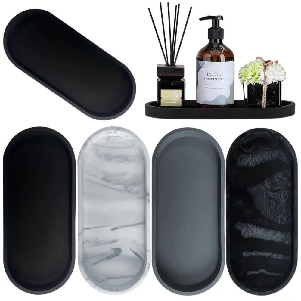 Desk Setup Essentials - Vassoio in silicone per spogliatoio da