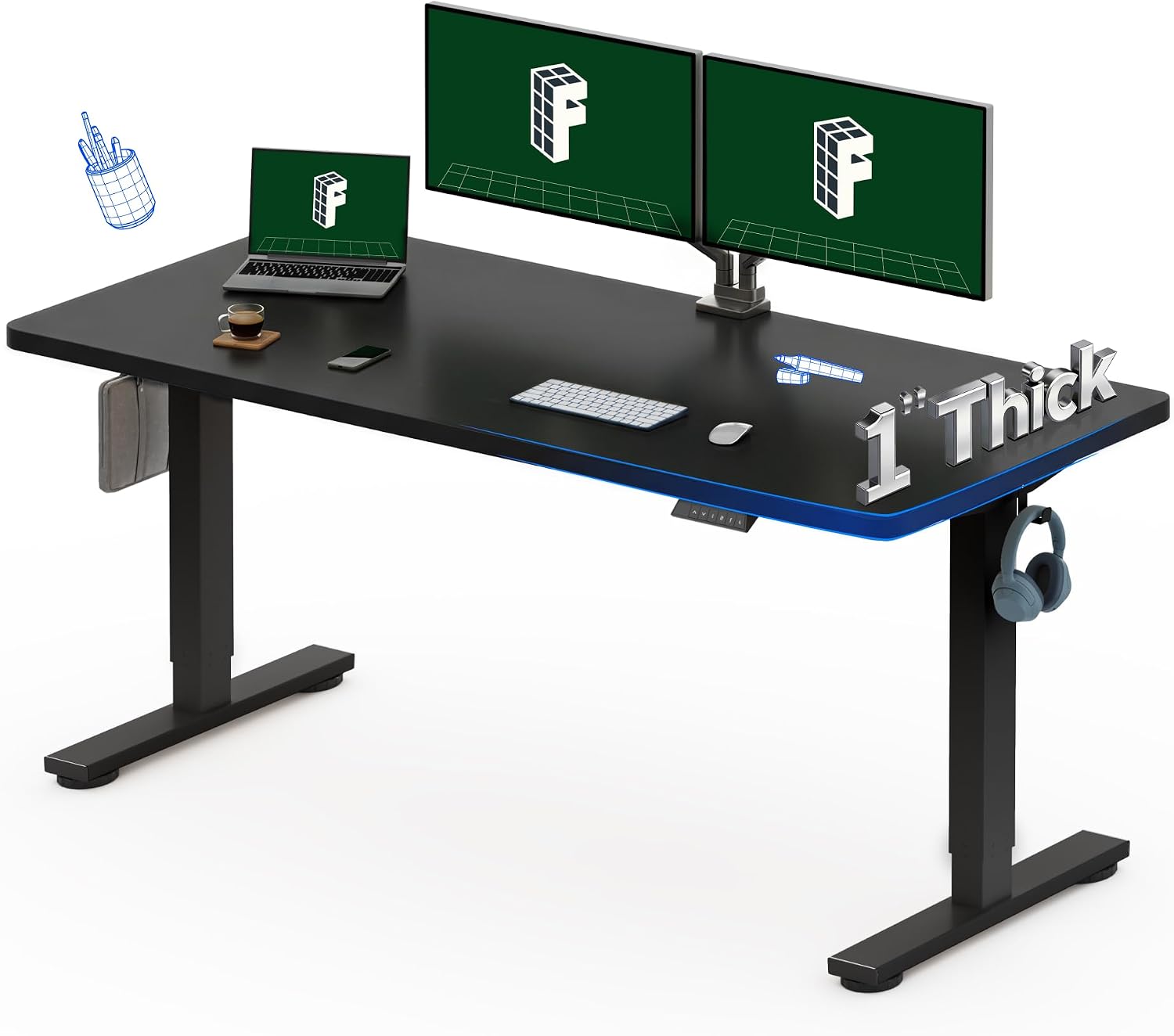 Desk Setup Maker - Per Tesla Model 3/Y/YL 2017-2026: Vassoio