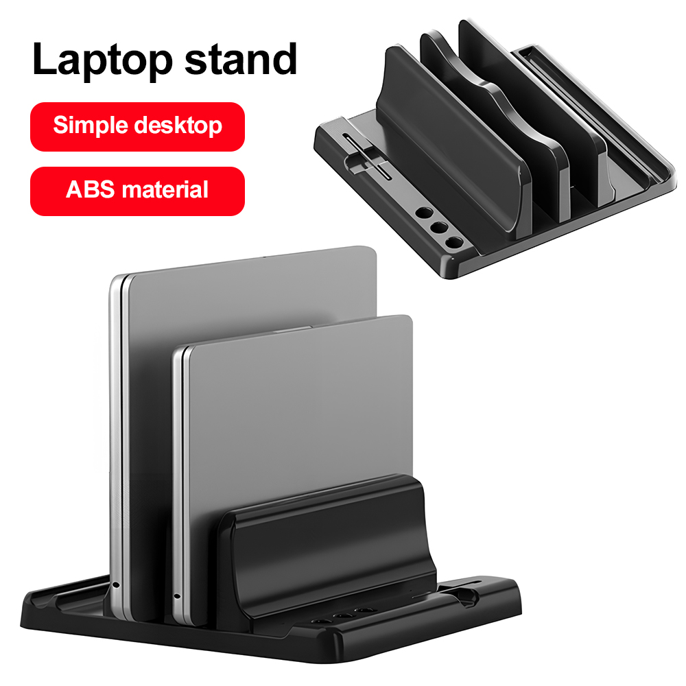 Desk Setup Essentials - Supporto Verticale per Laptop Multi-Slot, Organizzatore