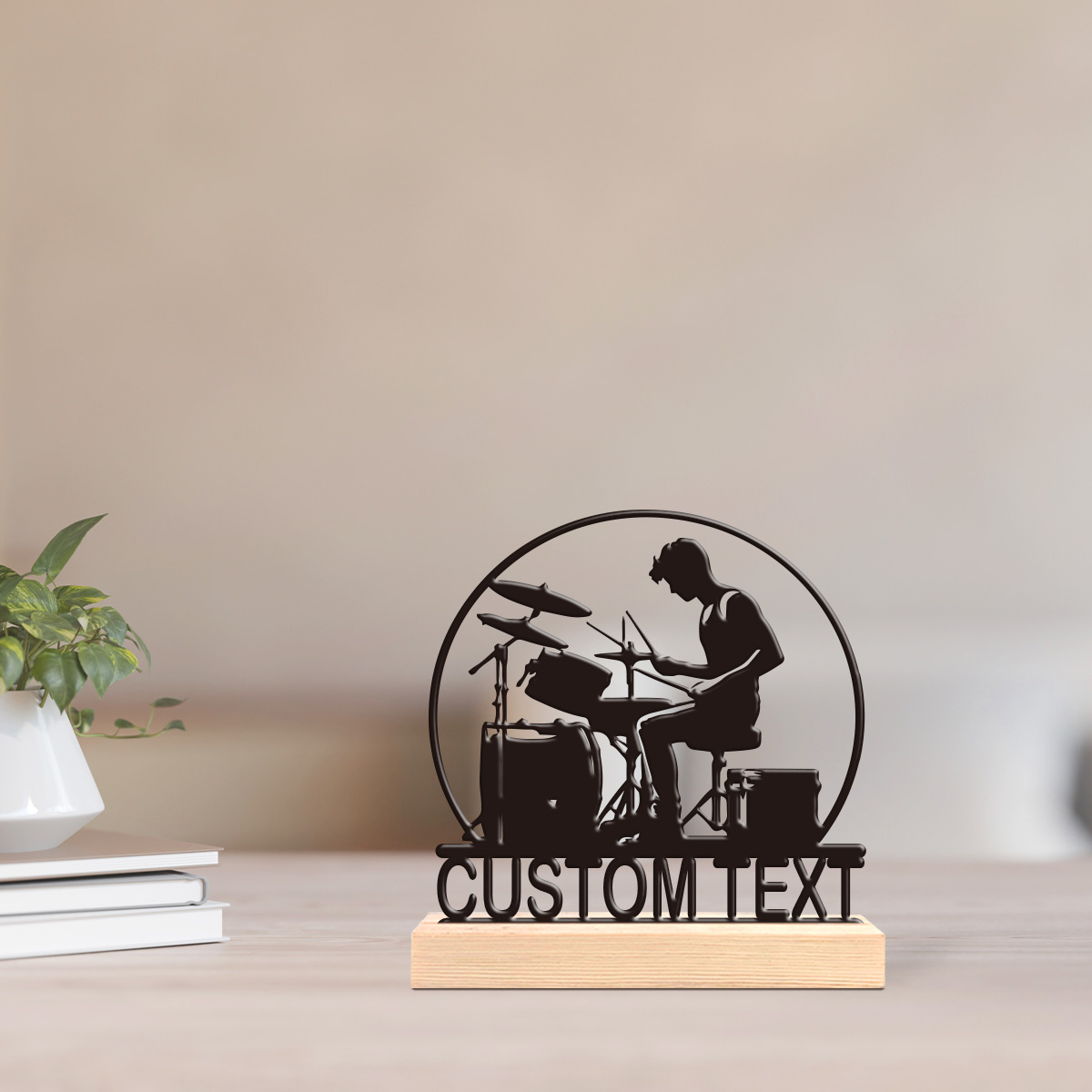 Desk Setup Decor - Statua in Metallo da Scrivania Personalizzabile