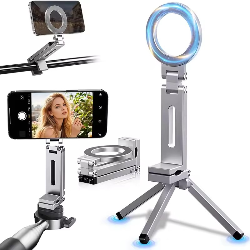 Desk Setup Essentials - Supporto Magnetico per Selfie da Viaggio,