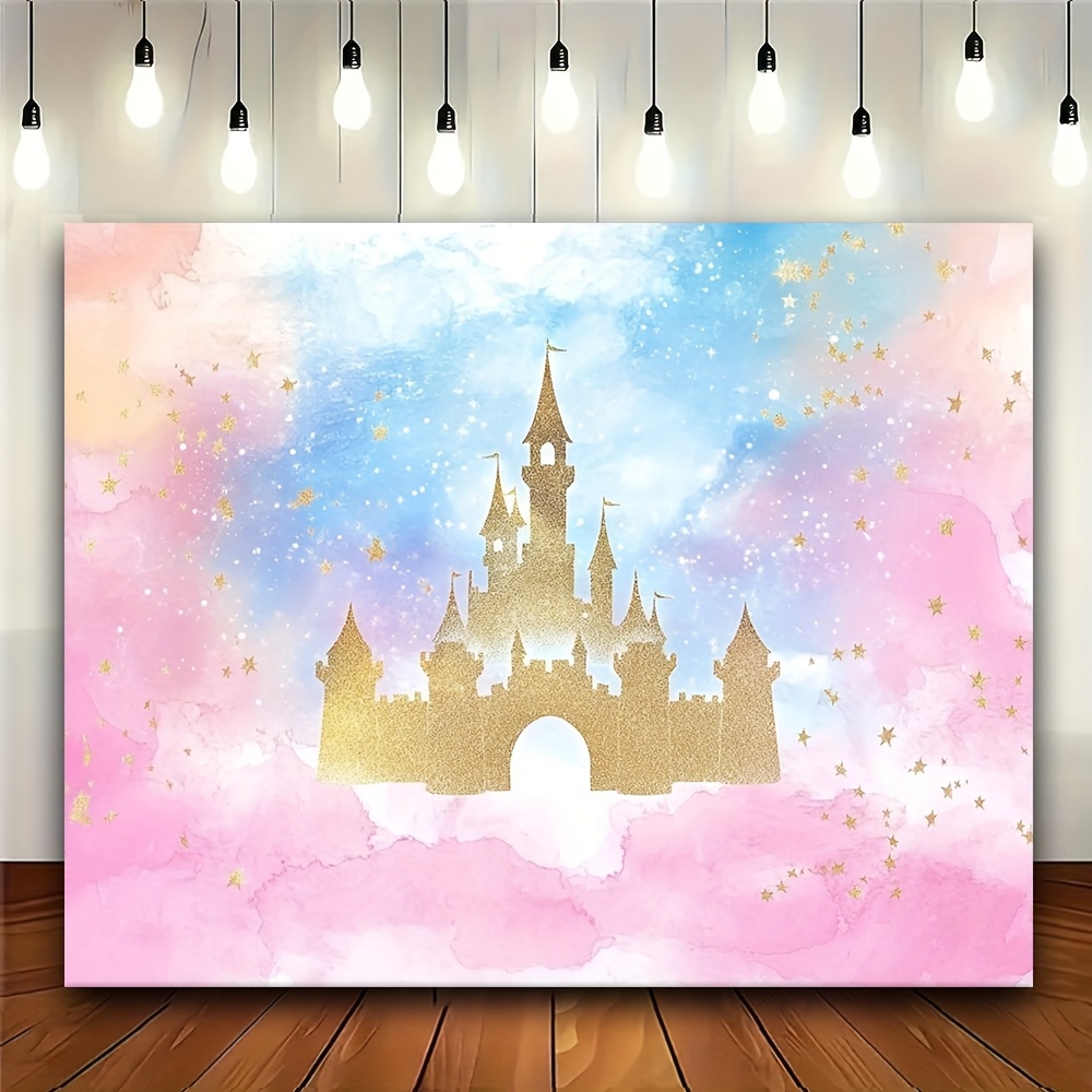 Desk Setup Background - 1 Sfondo arcobaleno pastello ad acquerello