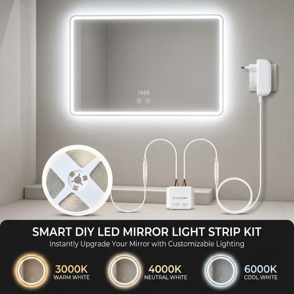 Desk Setup Background - Kit Striscia LED COB 320 LED