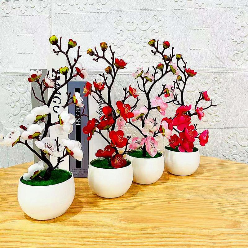 Desk Setup Background - Simulazione Prugna Vaso di fiori Pianta