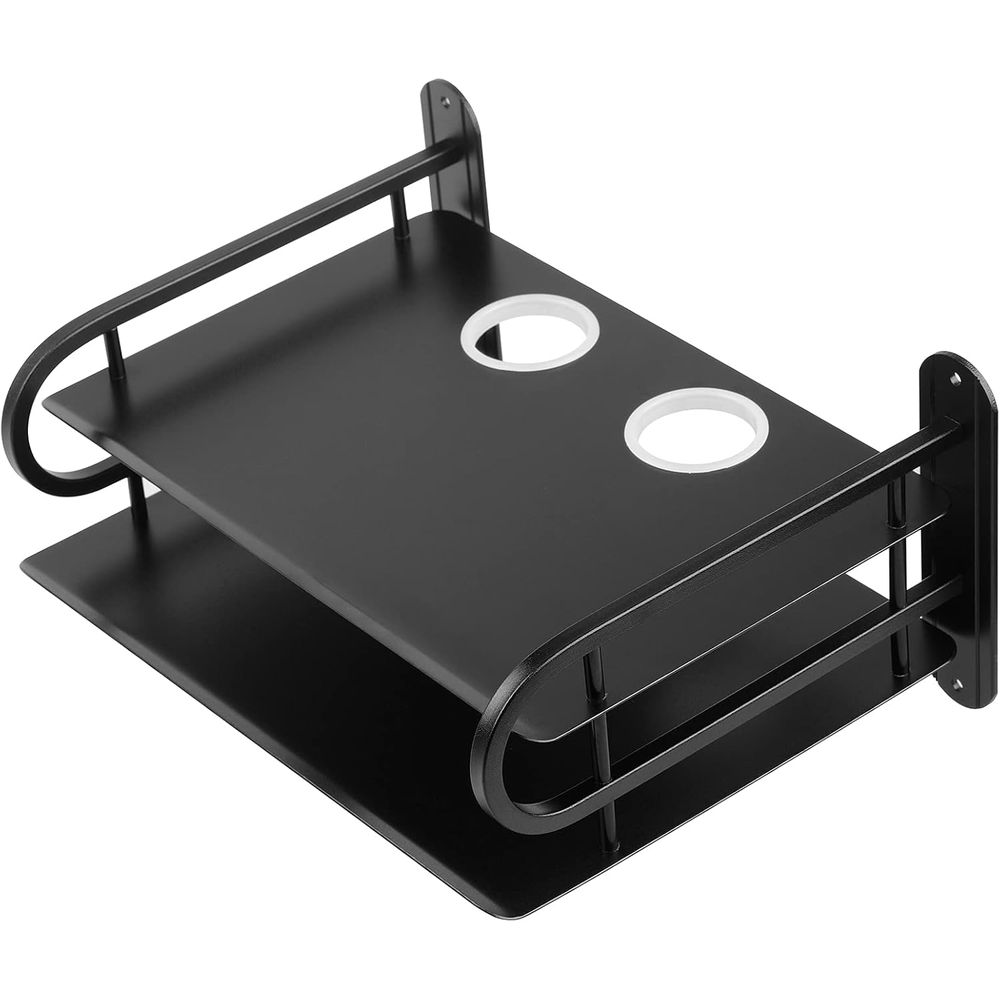 Cable Box Organizer - Scatola porta router in metallo nero