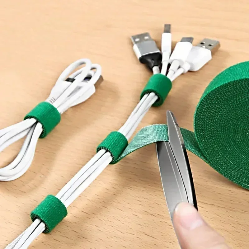 Cable Velcro Strap - Organizzatore di cavi da 5M/rotolo, larghezza