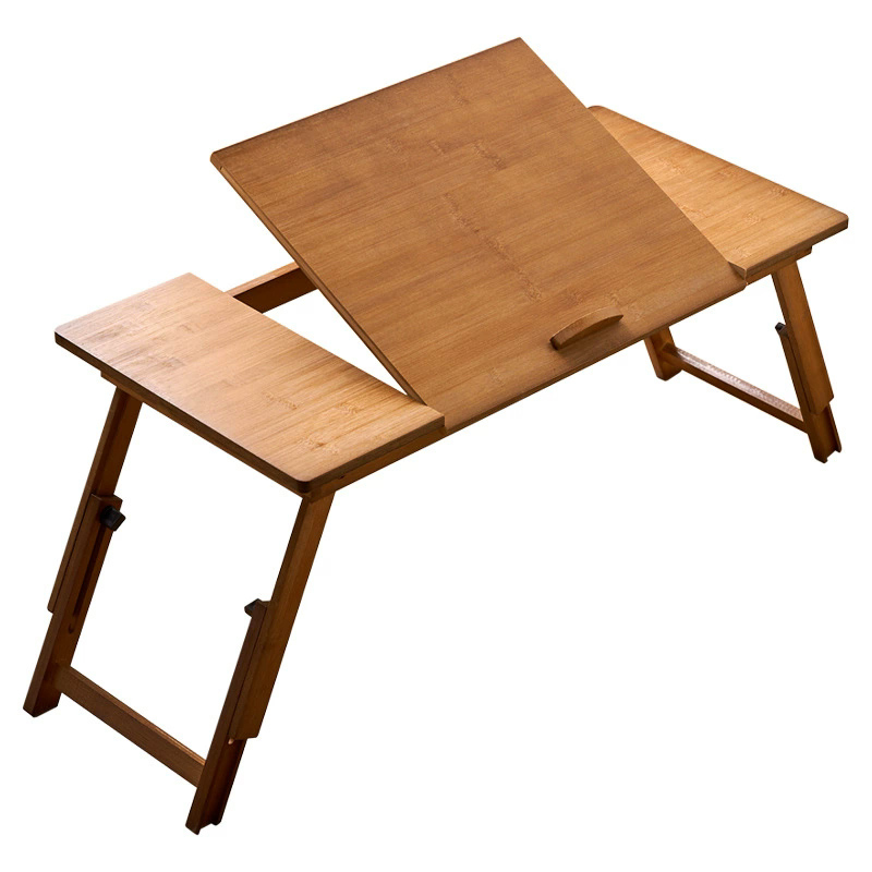 Desk Setup Maker - Tavolino Pieghevole per Laptop in Bambù,