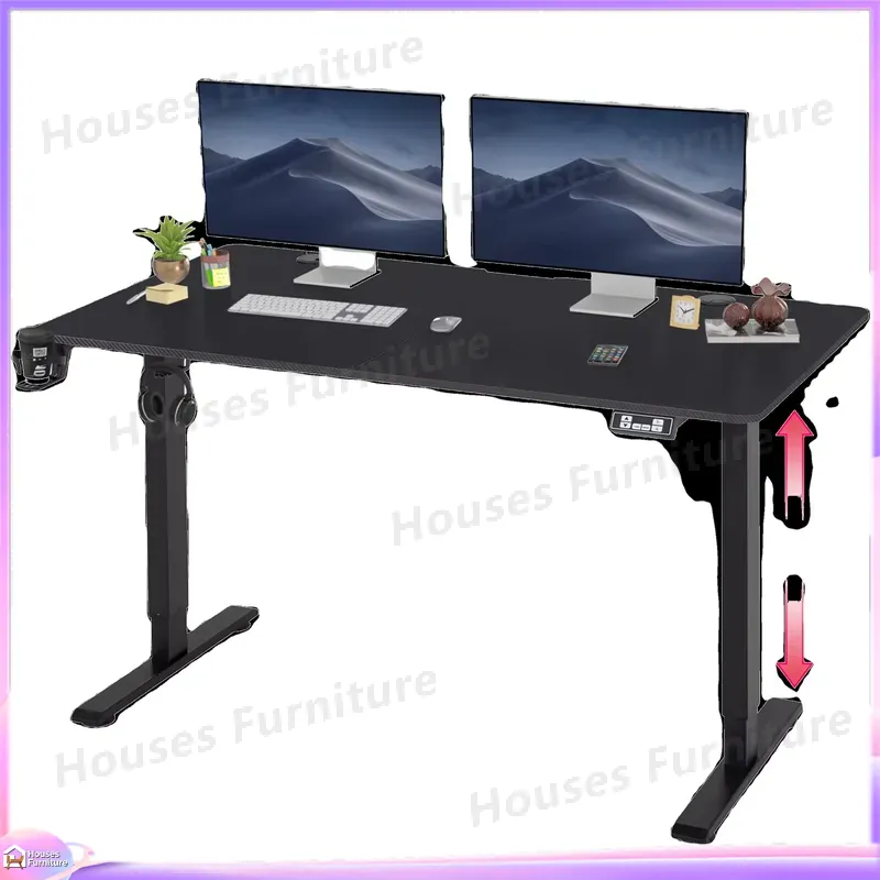 Desk Setup Pc And Laptop - Scrivania da Gaming Grande con Luci