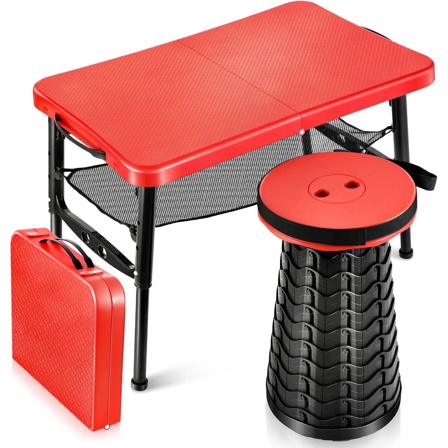 Desk Setup Maker - Set tavolo pieghevole e sgabello a