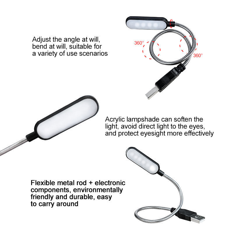 Mini lampada da libro a 4 LED  - Desk Setup Maker recensione e prezzo