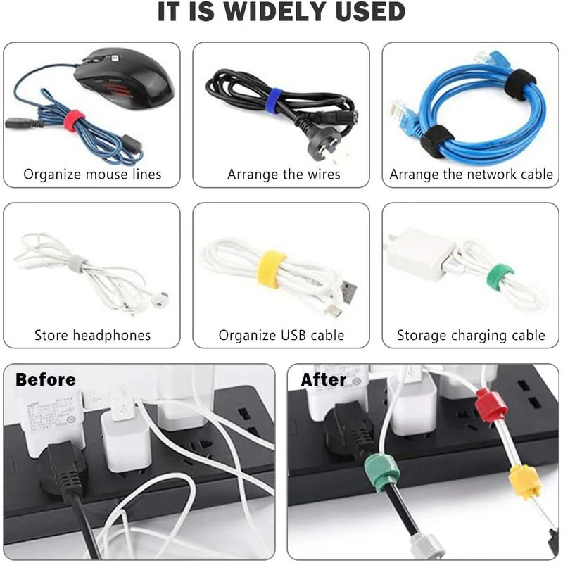 1/2/3 Pezzi Organizzatore di C - Cable Velcro Strap recensione e prezzo