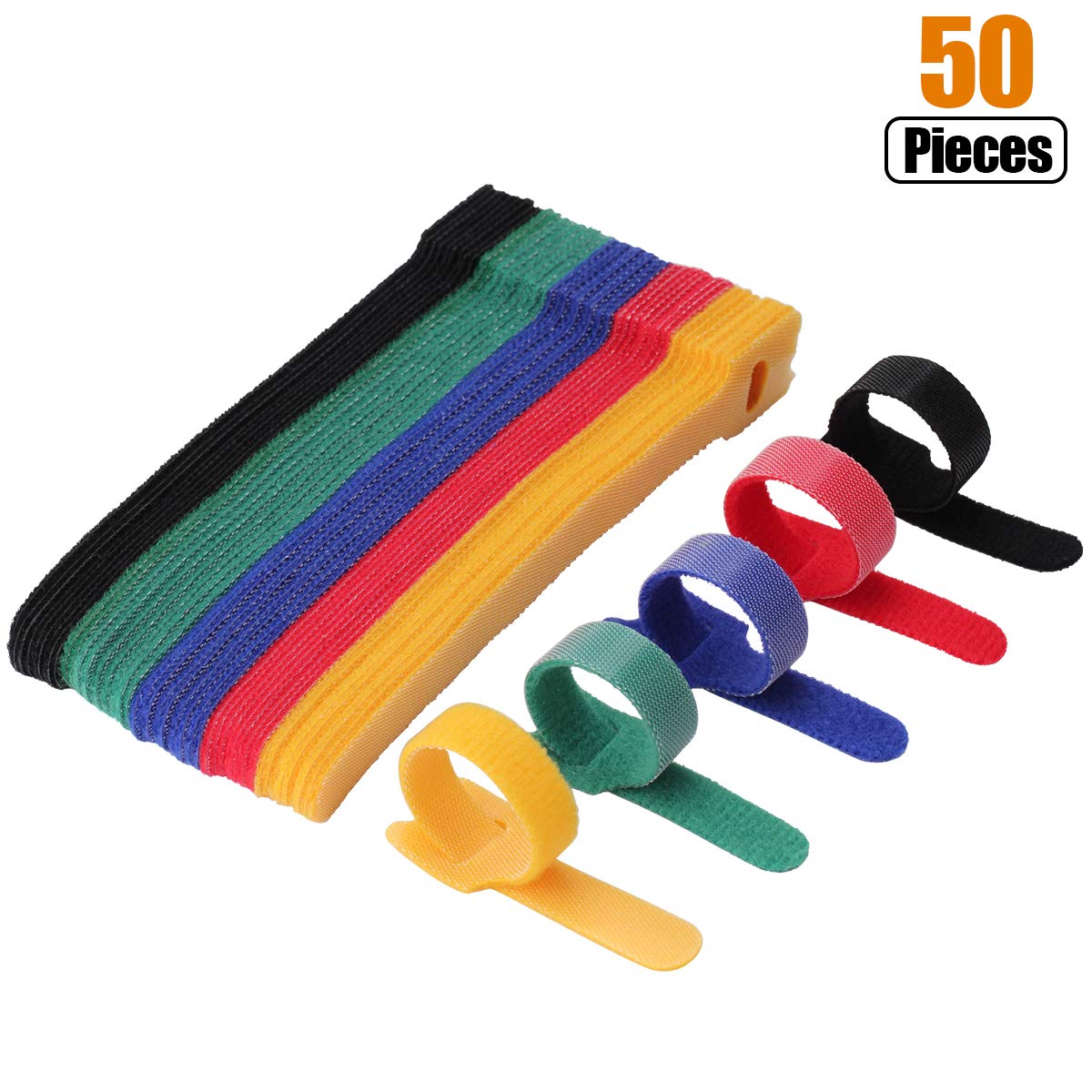 50 pz 12*150-300mm T-tipo Velc - Cable Velcro Strap recensione e prezzo