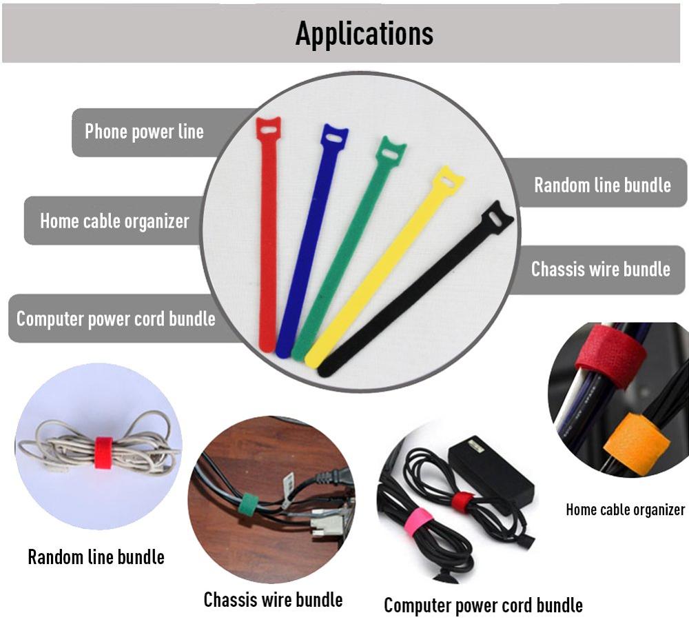 50 pz 12*150-300mm T-tipo Velc - Cable Velcro Strap recensione e prezzo