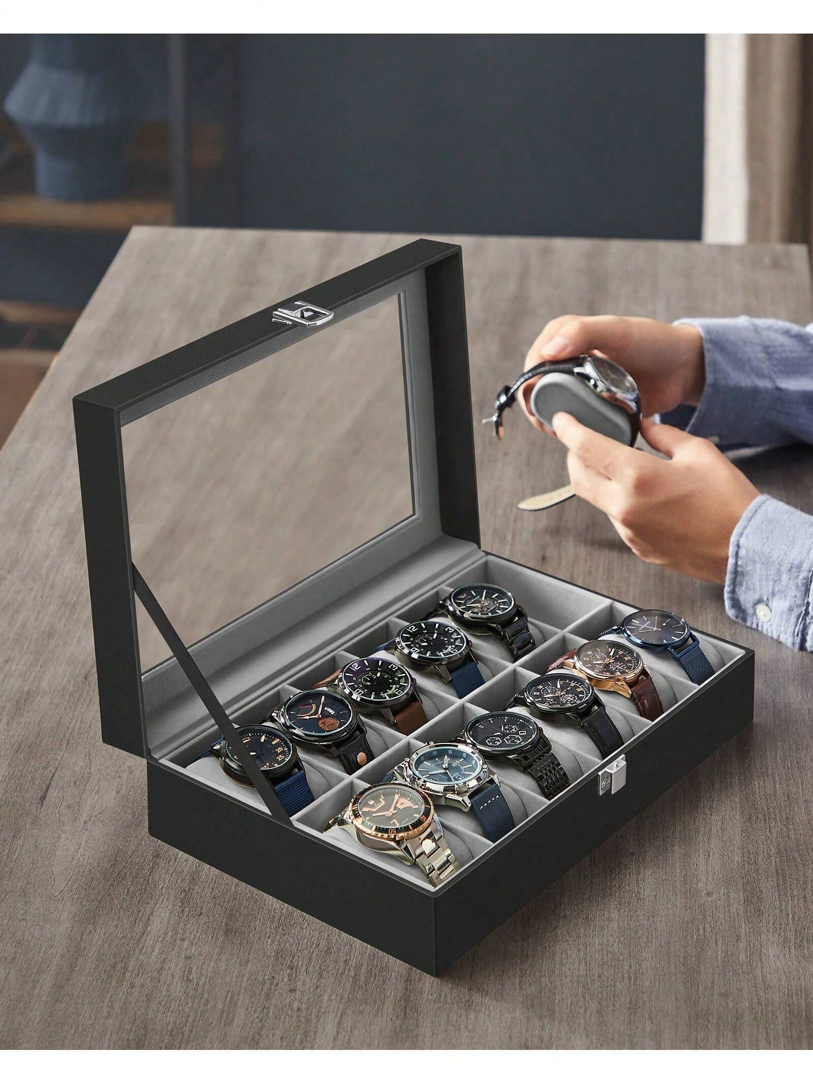 Scatola Porta Orologi a 12 Sco - Cable Box Organizer recensione e prezzo