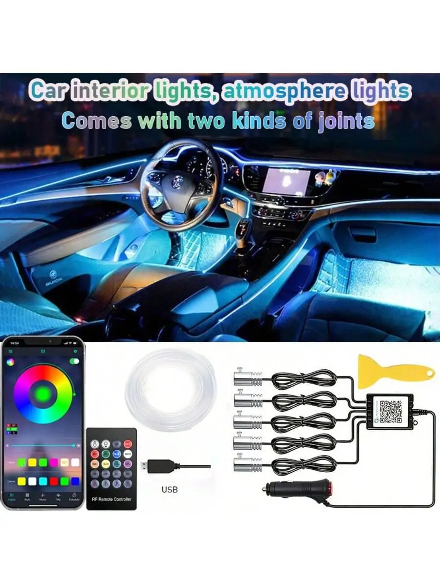 Luci interne per auto, barra l - Ambient Light Bar Usb recensione e prezzo