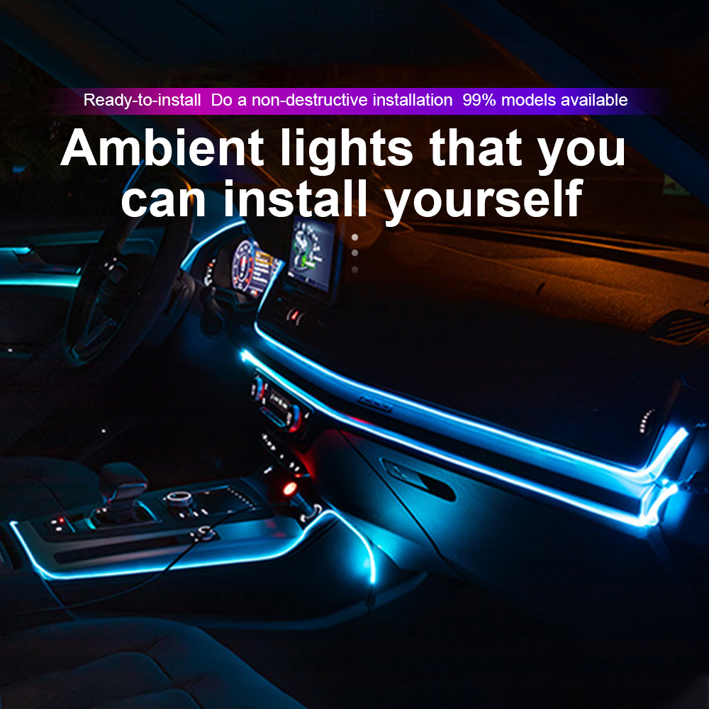 1/2/3/4/5M Rgb Neon Car Interi - Ambient Light Bar Usb recensione e prezzo