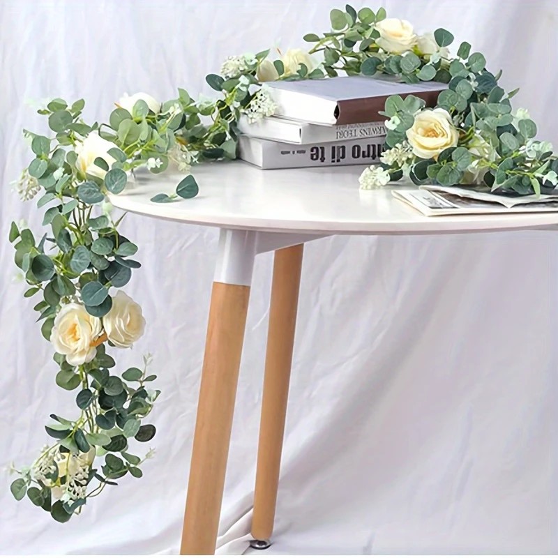 Ghirlande di eucalipto e rose  - Desk Setup Background recensione e prezzo