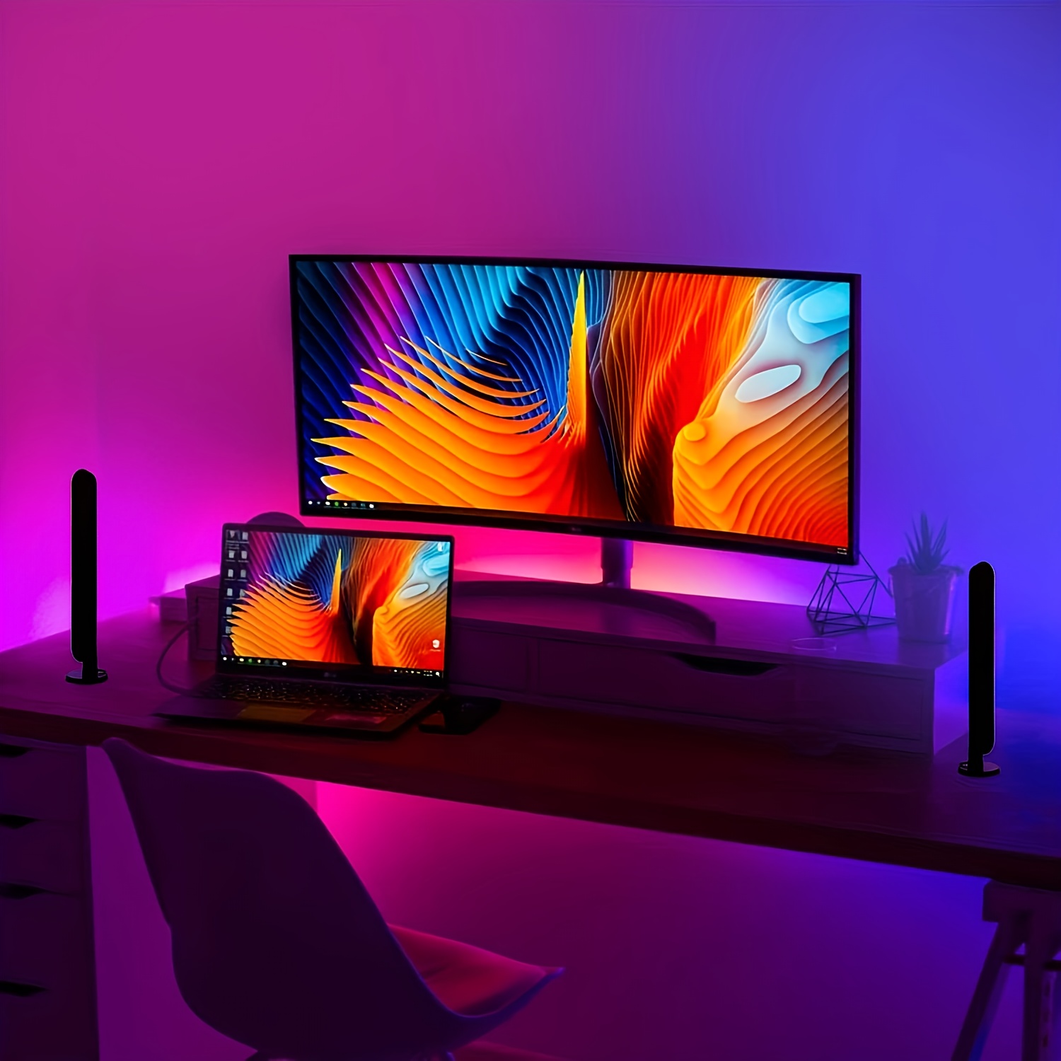 Barre luminose RGB intelligent - Desk Setup Background recensione e prezzo