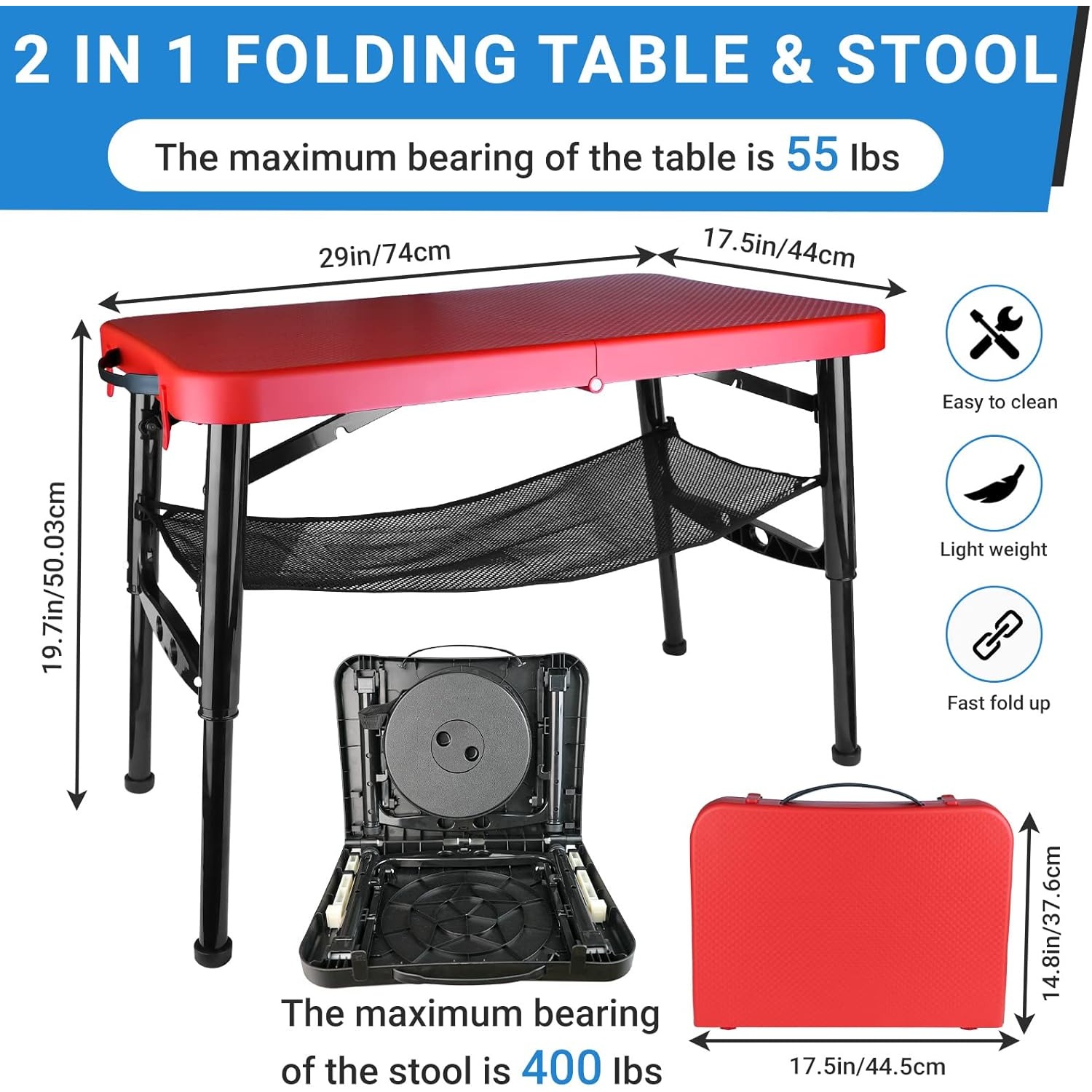 Set tavolo pieghevole e sgabel - Desk Setup Maker recensione e prezzo